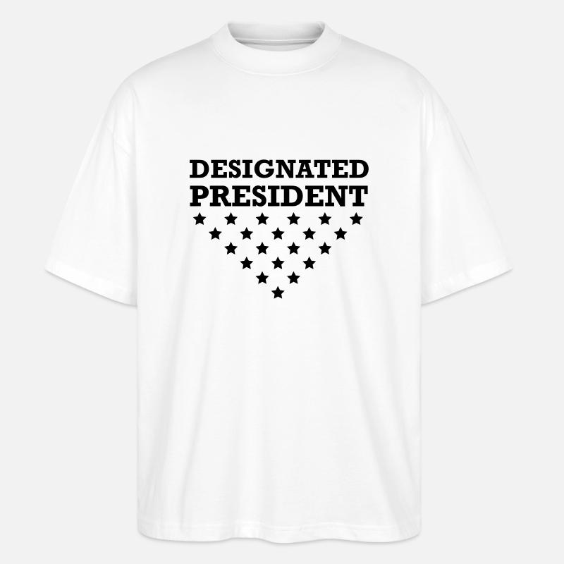 Designated President 1c - Stanley/Stella Oversized Unisex Bio T-Shirt Blaster 2.0 - Weiß