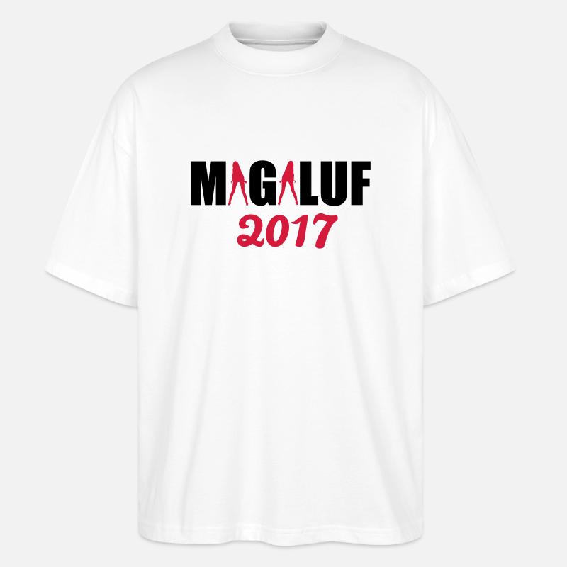 Magaluf 2017 - Stanley/Stella Oversized Unisex Bio T-Shirt Blaster 2.0 - Weiß