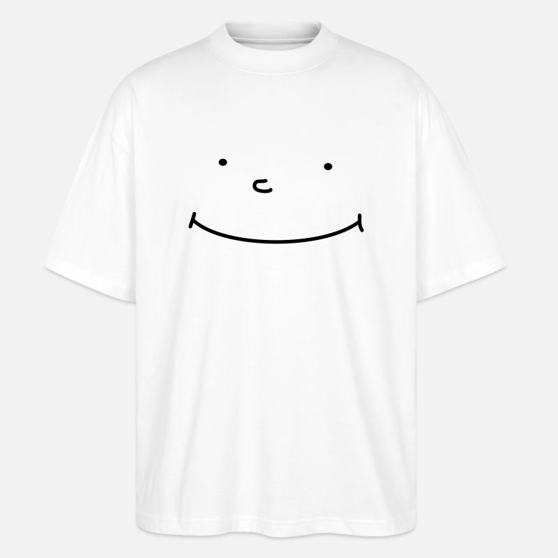 New Smiley - Stanley/Stella Oversized Unisex Bio T-Shirt Blaster 2.0 - Weiß