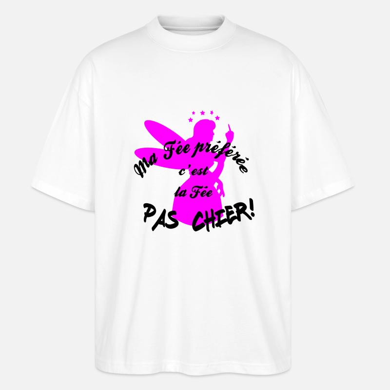 fee pas chier - T-shirt bio Blaster 2.0 coupe oversize Stanley/Stella Unisexe - blanc