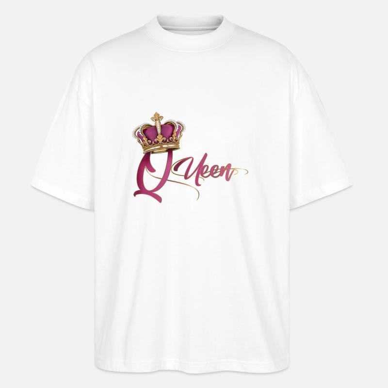 DIE KÖNIGIN - Stanley/Stella Oversized Unisex Bio T-Shirt Blaster 2.0 - Weiß