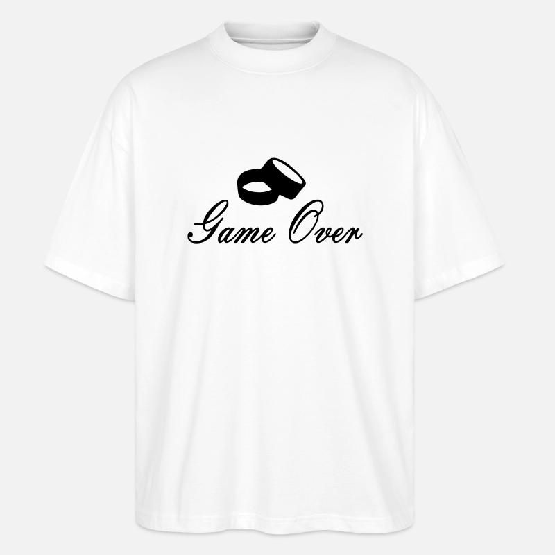 gameover - T-shirt bio Blaster 2.0 coupe oversize Stanley/Stella Unisexe - blanc