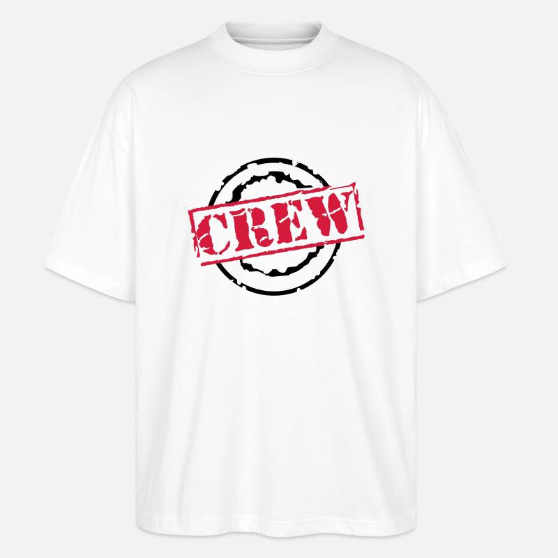 crew - Stanley/Stella Oversized Unisex Bio T-Shirt Blaster 2.0 - Weiß