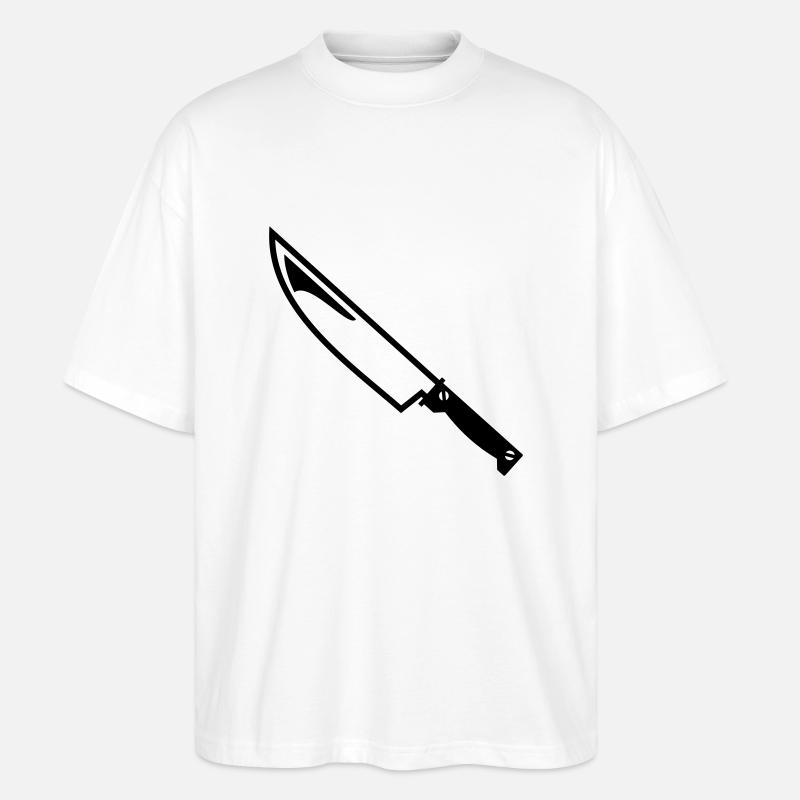Messer - Stanley/Stella Oversized Unisex Bio T-Shirt Blaster 2.0 - Weiß