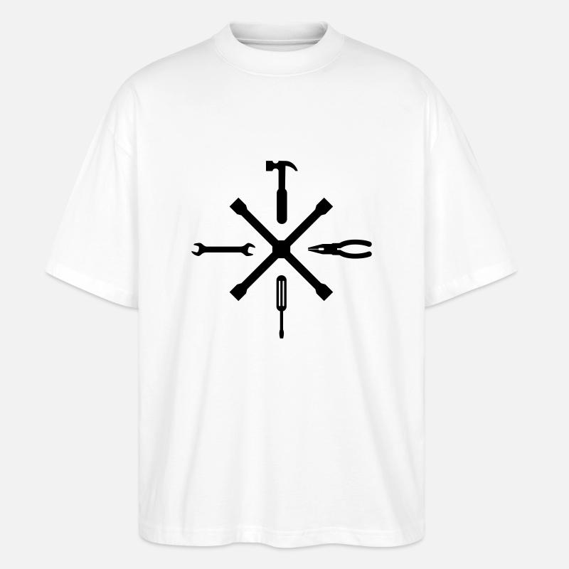 JDM Essential tools | T-shirts JDM - T-shirt bio Blaster 2.0 coupe oversize Stanley/Stella Unisexe - blanc