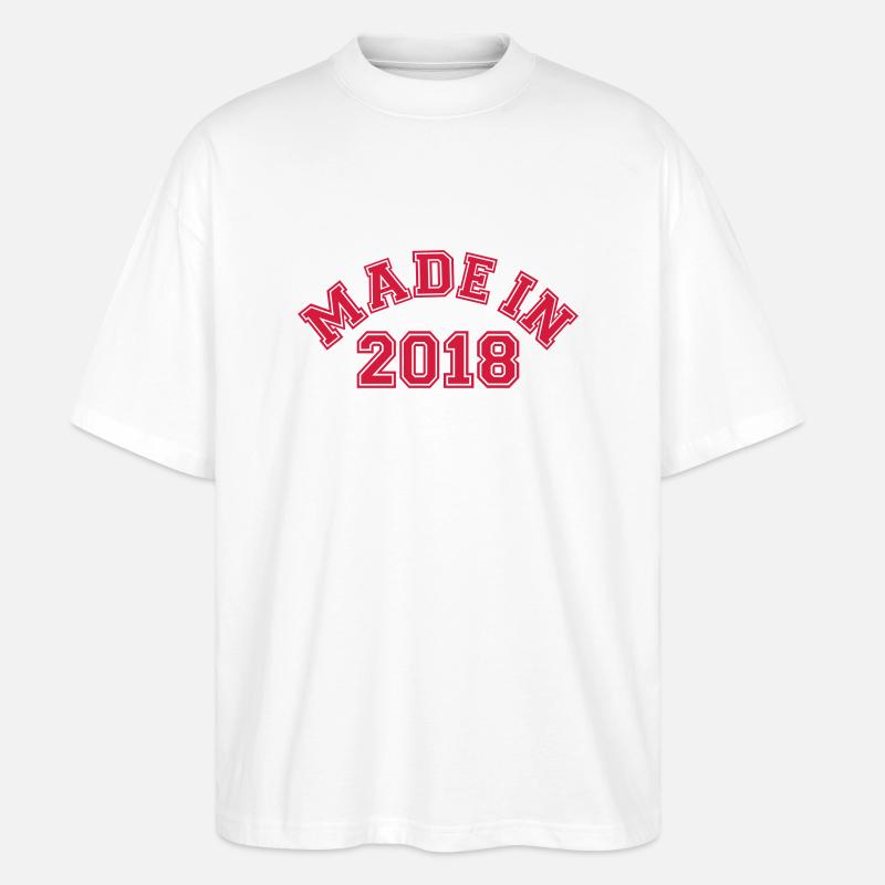 2018 - Stanley/Stella Oversized Unisex Bio T-Shirt Blaster 2.0 - Weiß
