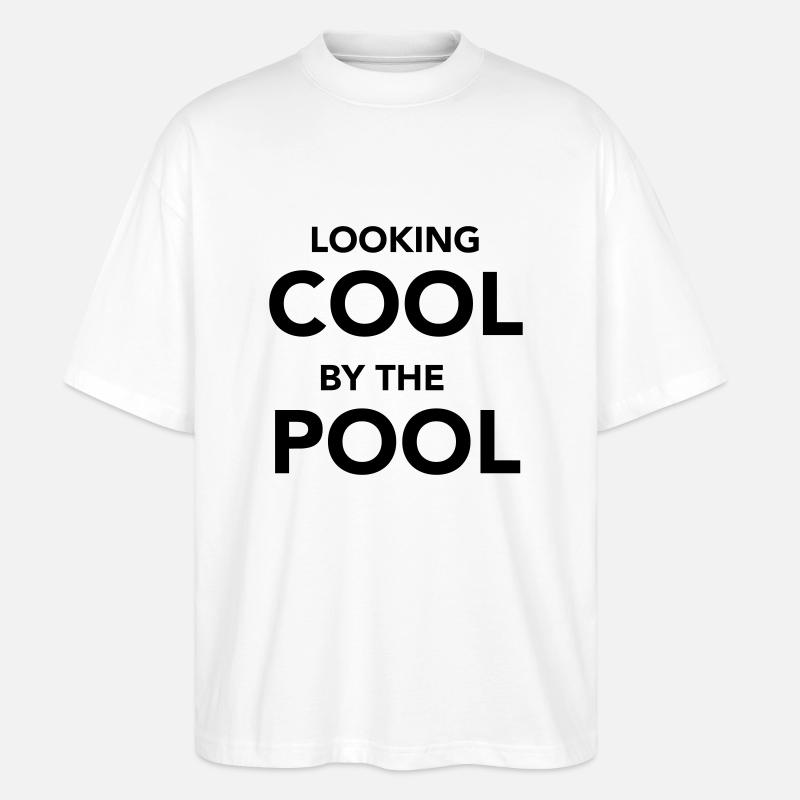 cool by the pool - Stanley/Stella Oversized Unisex Bio T-Shirt Blaster 2.0 - Weiß
