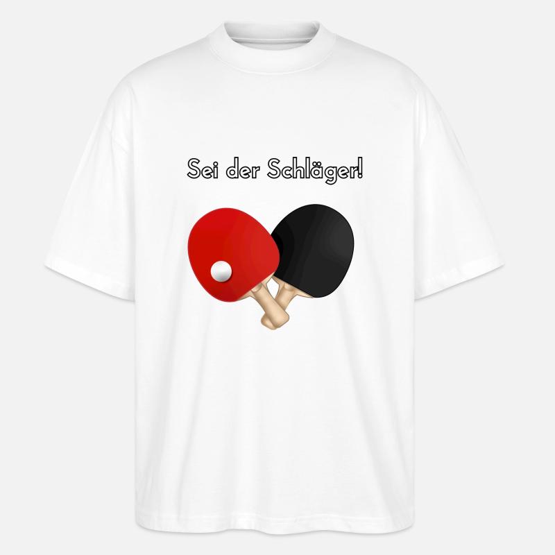 Sei der Schläger Shirt max - Stanley/Stella Oversized Unisex Bio T-Shirt Blaster 2.0 - Weiß