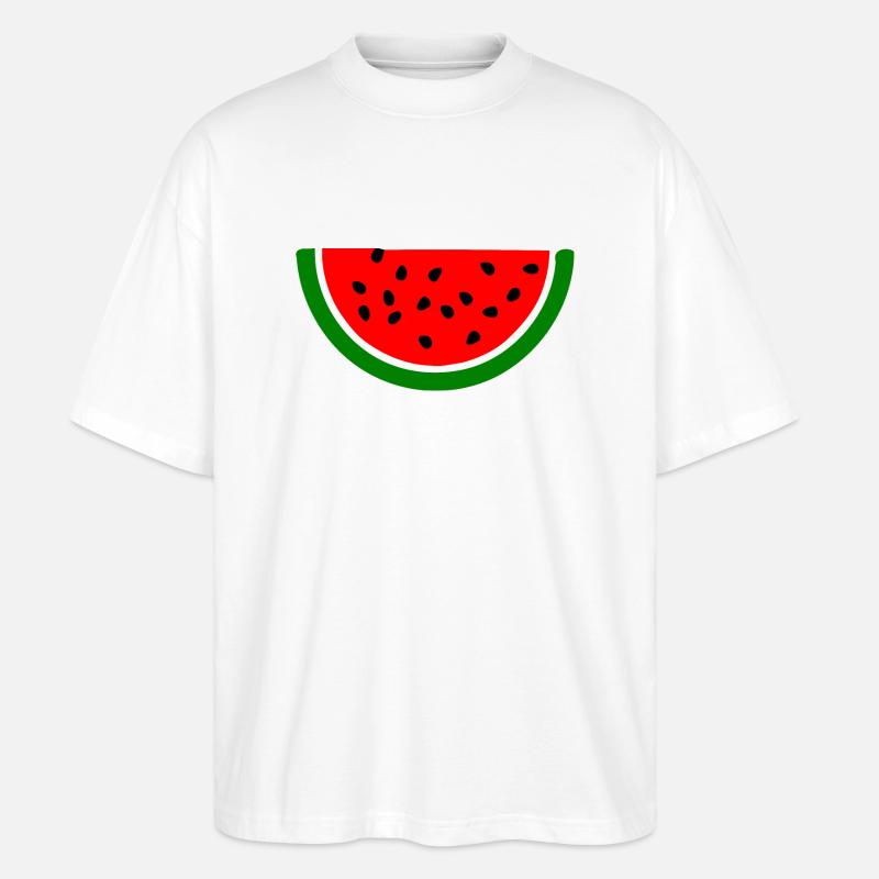 Wassermelone melone - Stanley/Stella Oversized Unisex Bio T-Shirt Blaster 2.0 - Weiß