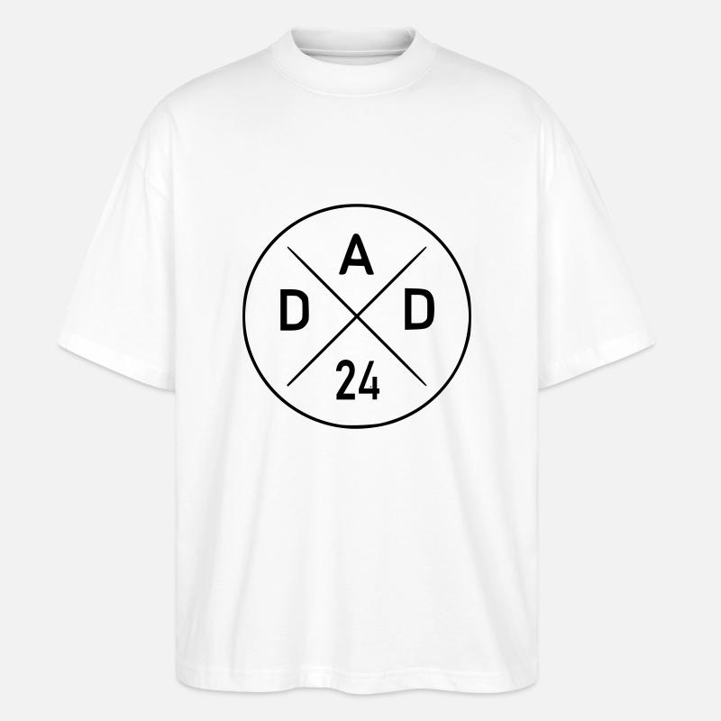 Dad 24 - Stanley/Stella Oversized Unisex Bio T-Shirt Blaster 2.0 - Weiß