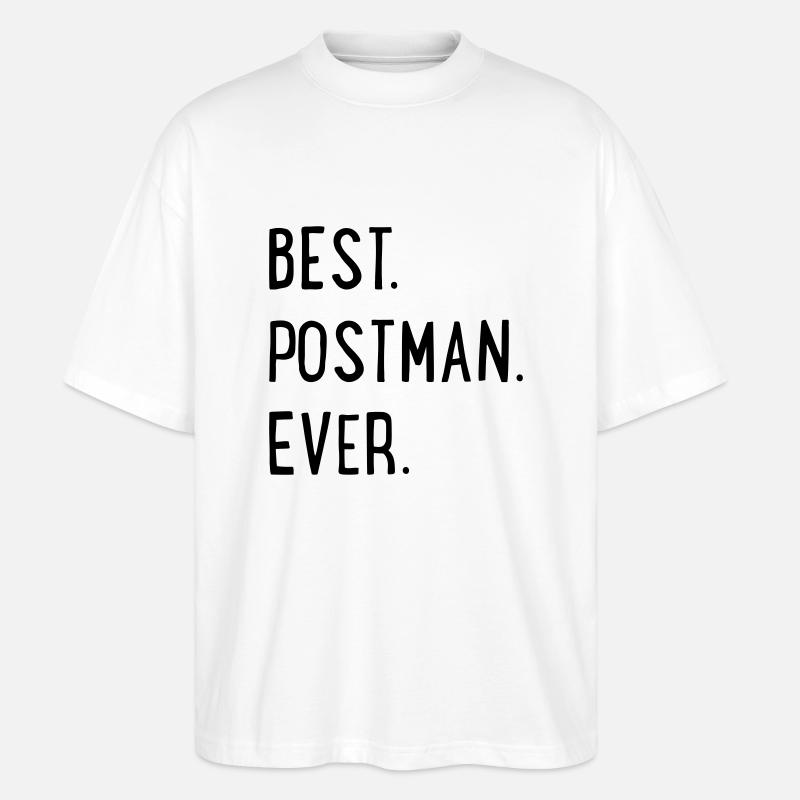 Postbote - Stanley/Stella Oversized Unisex Bio T-Shirt Blaster 2.0 - Weiß