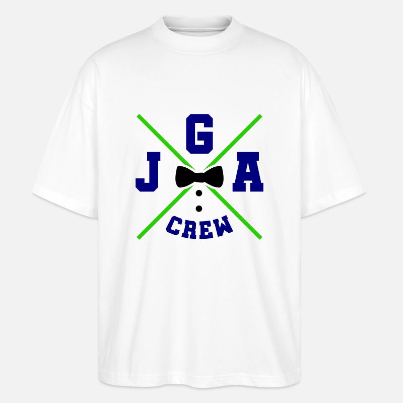 Bachelor Party Crew - Stanley/Stella Oversized Unisex Organic T-shirt Blaster 2.0 - white