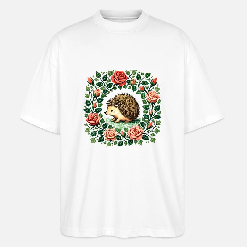 Hérisson - T-shirt bio Blaster 2.0 coupe oversize Stanley/Stella Unisexe - blanc