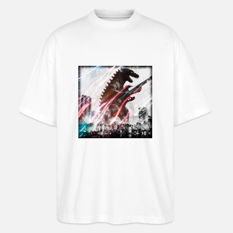 Monster - Stanley/Stella Oversized Unisex Bio T-Shirt Blaster 2.0 - Weiß