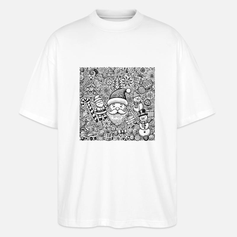 Weihnachten - Stanley/Stella Oversized Unisex Bio T-Shirt Blaster 2.0 - Weiß