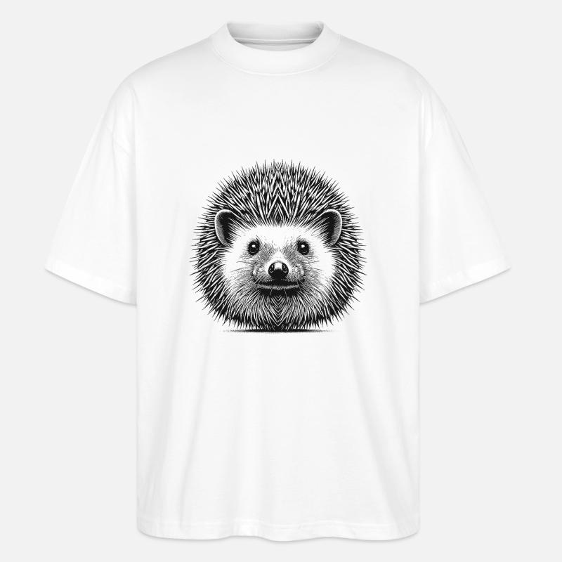 Igel - Stanley/Stella Oversized Unisex Bio T-Shirt Blaster 2.0 - Weiß