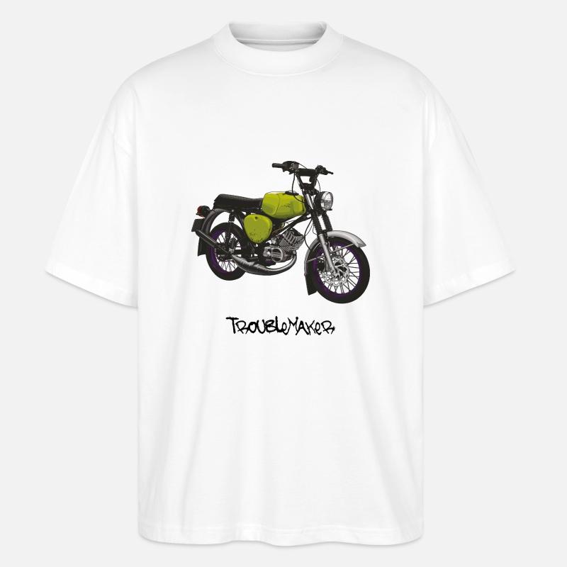 S51 (vert clair) // Illustration - T-shirt bio Blaster 2.0 coupe oversize Stanley/Stella Unisexe - blanc