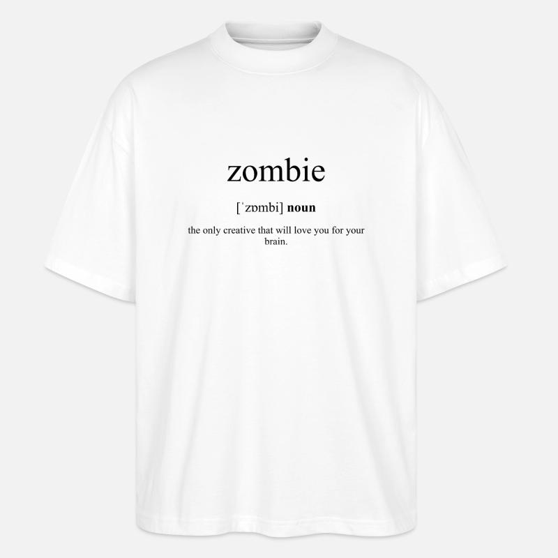 Zombie Definition Dictionary - Stanley/Stella Oversized Unisex Bio T-Shirt Blaster 2.0 - Weiß
