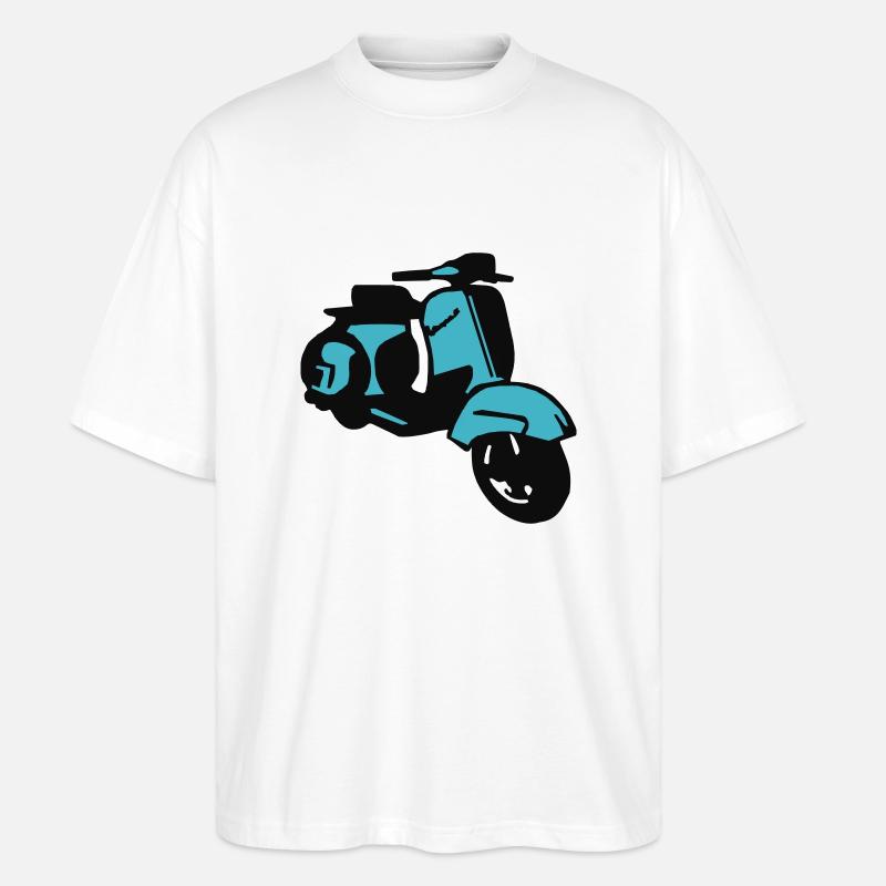 scooter2 - Stanley/Stella Oversized Unisex Bio T-Shirt Blaster 2.0 - Weiß