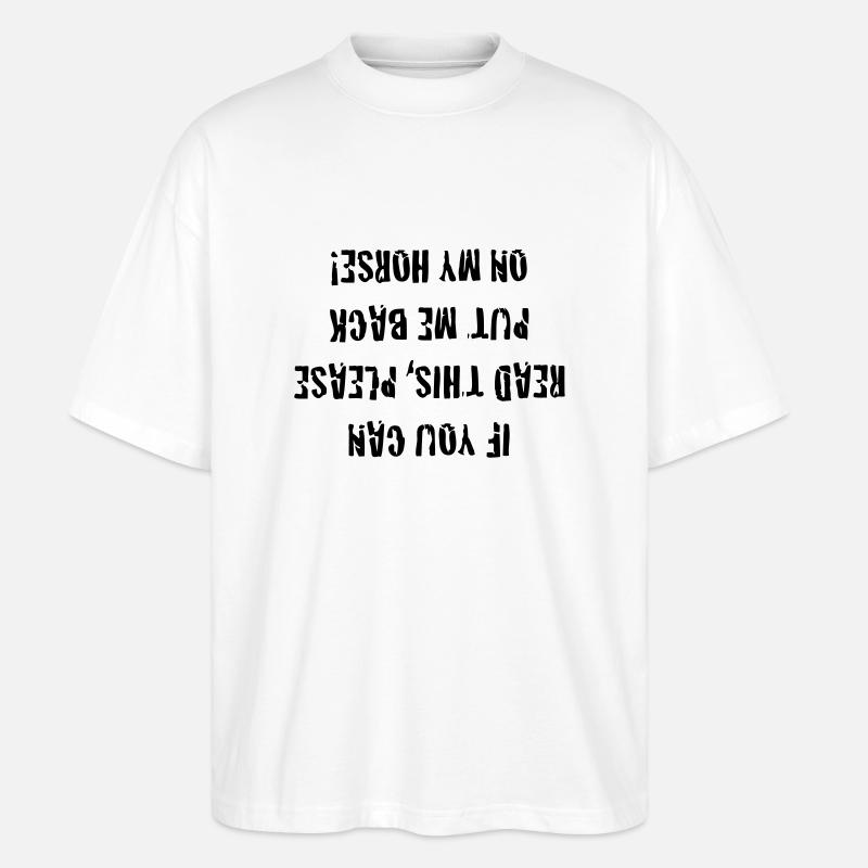 if_you_can - Stanley/Stella Oversized Unisex Bio T-Shirt Blaster 2.0 - Weiß