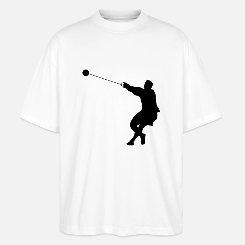 Hammerwerfer - Stanley/Stella Oversized Unisex Bio T-Shirt Blaster 2.0 - Weiß