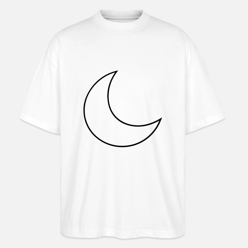 Mond - Stanley/Stella Oversized Unisex Bio T-Shirt Blaster 2.0 - Weiß