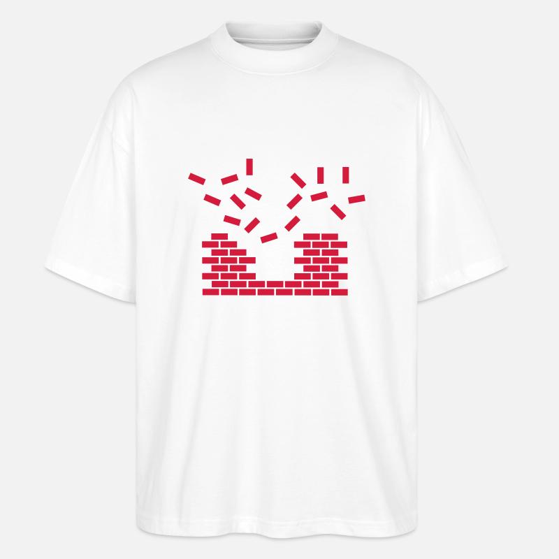 Wall Explosion - Stanley/Stella Oversized Unisex Bio T-Shirt Blaster 2.0 - Weiß