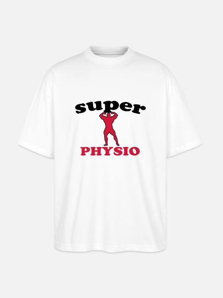Super physio - Stanley/Stella Oversized Unisex Organic T-shirt Blaster 2.0 - white