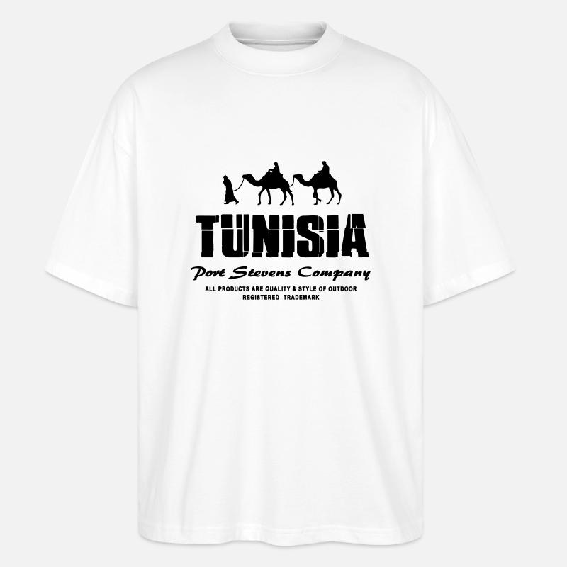 Tunesien - Tunisia - Stanley/Stella Oversized Unisex Bio T-Shirt Blaster 2.0 - Weiß