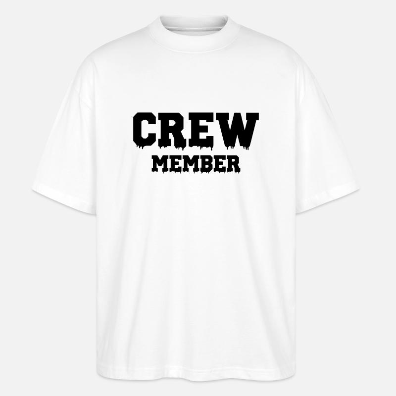 Membre d’équipage - T-shirt bio Blaster 2.0 coupe oversize Stanley/Stella Unisexe - blanc