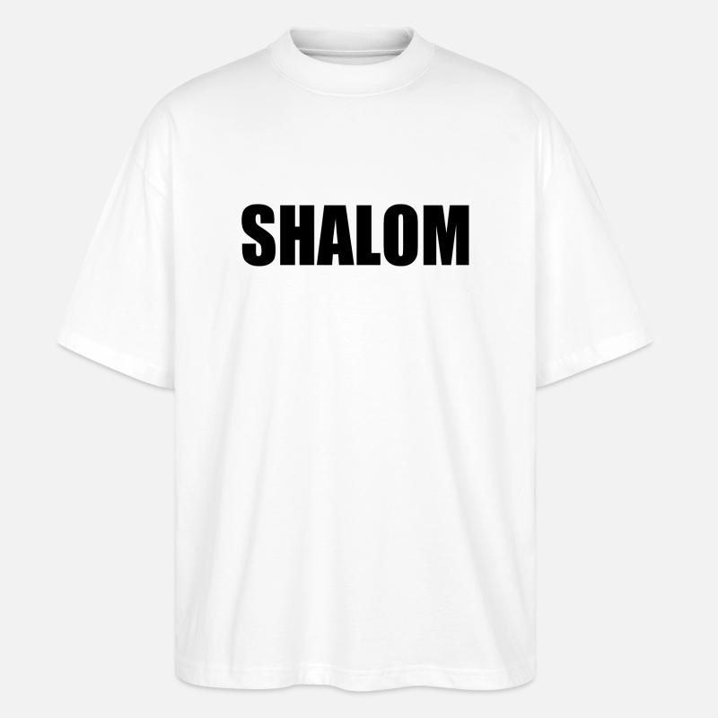 Shalom - Stanley/Stella Oversized Unisex Bio T-Shirt Blaster 2.0 - Weiß