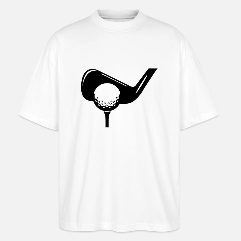golf symbol - Stanley/Stella Oversized Unisex Bio T-Shirt Blaster 2.0 - Weiß