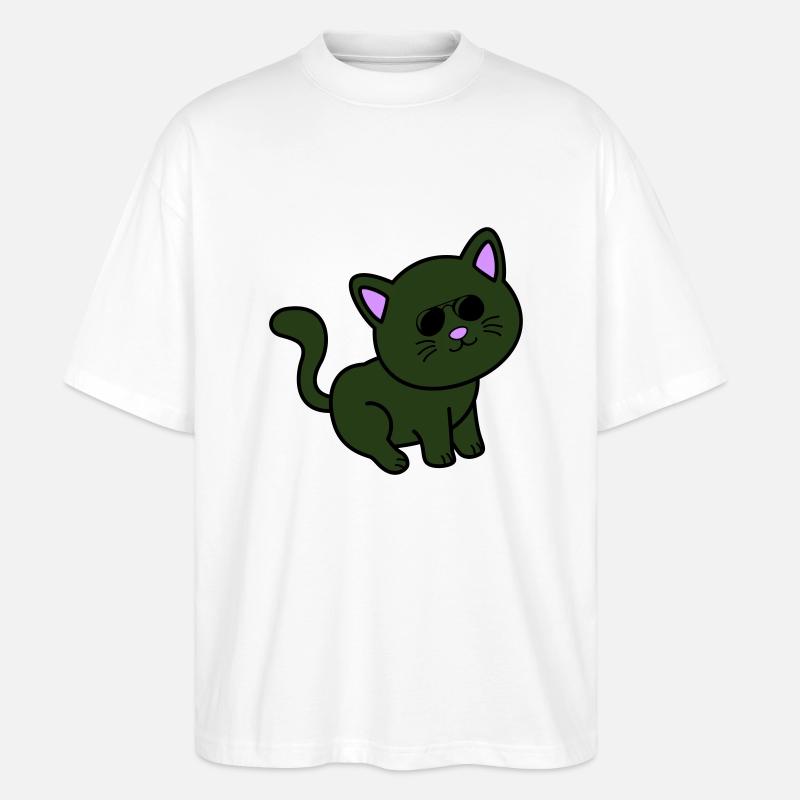 cool cat - Stanley/Stella Oversized Unisex Bio T-Shirt Blaster 2.0 - Weiß
