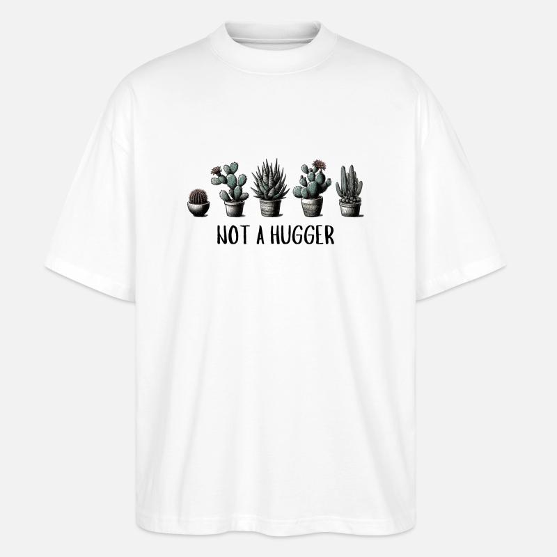 Kein Umarmer - Stanley/Stella Oversized Unisex Bio T-Shirt Blaster 2.0 - Weiß