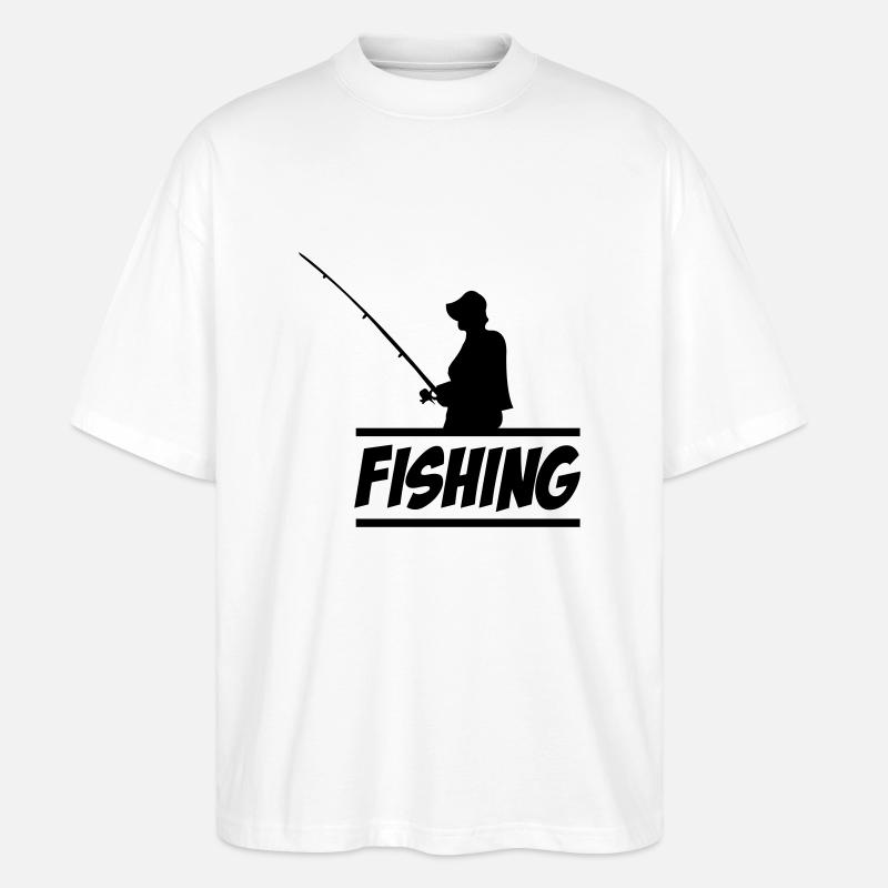 Fishing - Stanley/Stella Oversized Unisex Bio T-Shirt Blaster 2.0 - Weiß