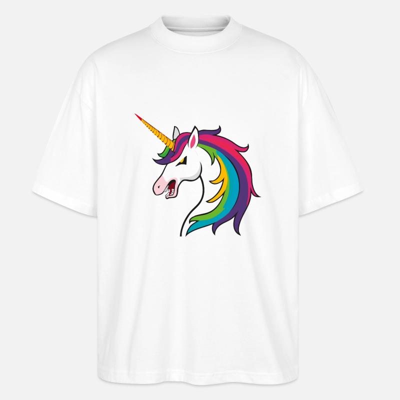 Unicron Evil - Stanley/Stella Oversized Unisex Bio T-Shirt Blaster 2.0 - Weiß
