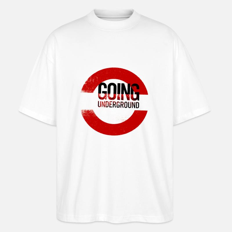 going underground - Stanley/Stella Oversized Unisex Bio T-Shirt Blaster 2.0 - Weiß