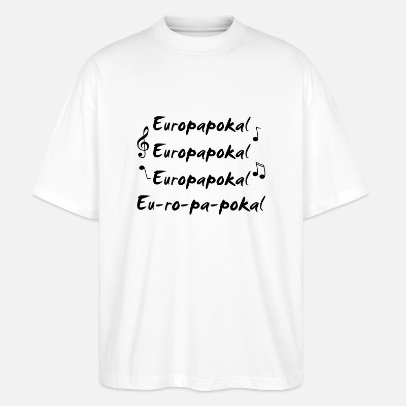 Europapokal einfarbig - Stanley/Stella Oversized Unisex Bio T-Shirt Blaster 2.0 - Weiß