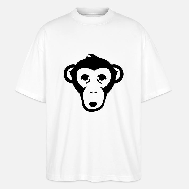 monkey_1_f1 - Stanley/Stella Oversized Unisex Bio T-Shirt Blaster 2.0 - Weiß
