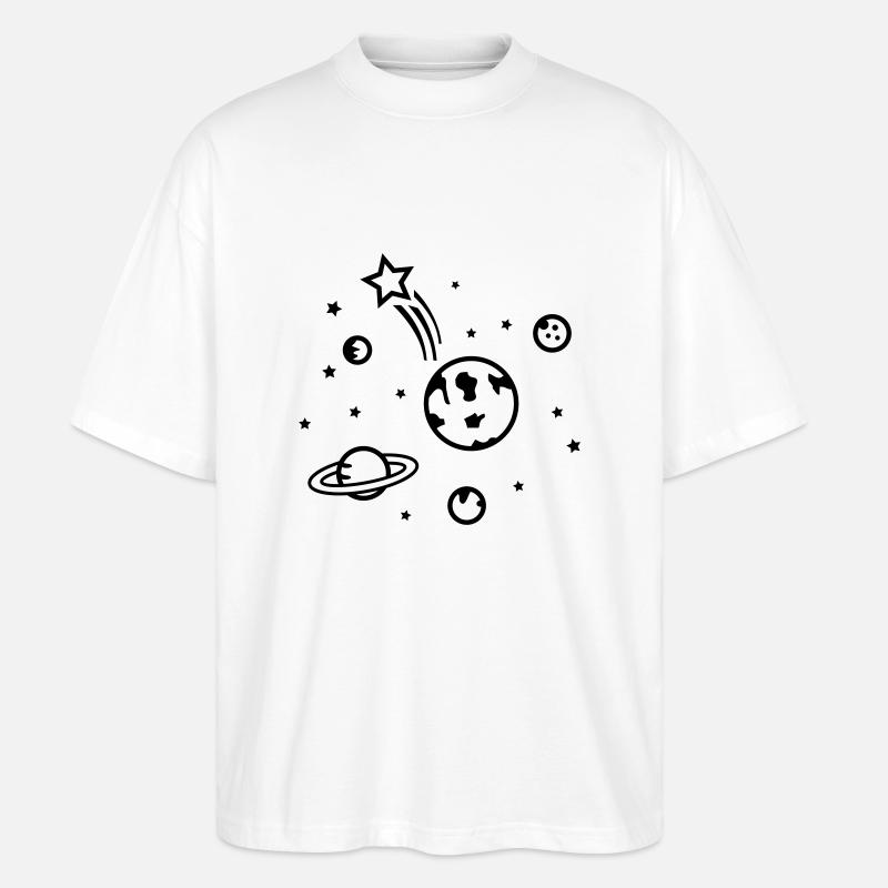 universe - Stanley/Stella Oversized Unisex Bio T-Shirt Blaster 2.0 - Weiß