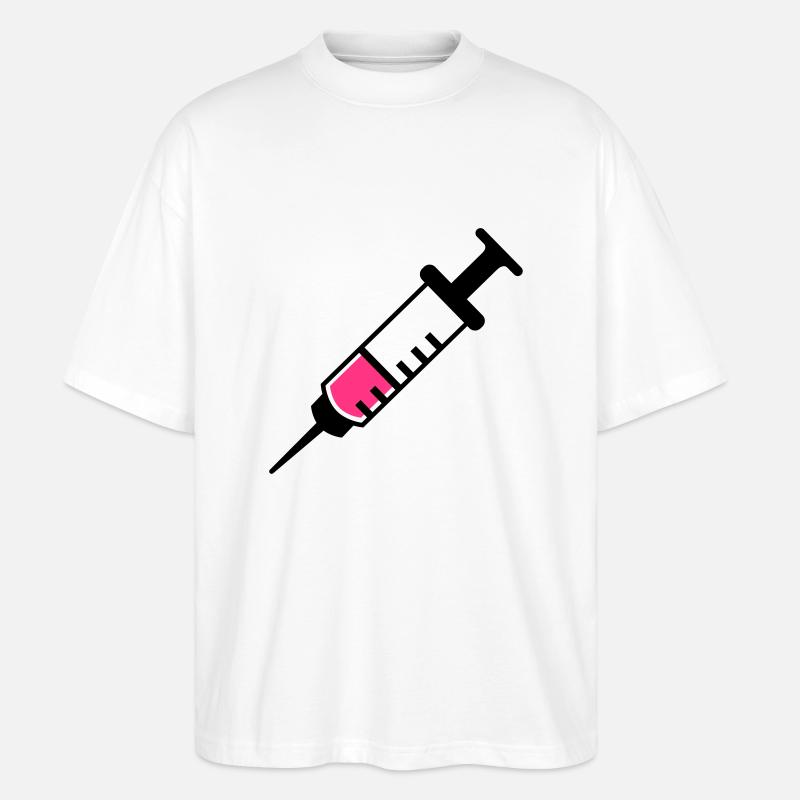 Spritze - Stanley/Stella Oversized Unisex Bio T-Shirt Blaster 2.0 - Weiß
