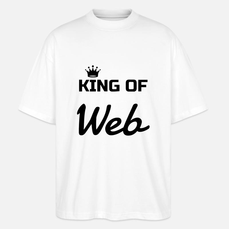 Webmaster Internet Web Geek Website - T-shirt bio Blaster 2.0 coupe oversize Stanley/Stella Unisexe - blanc