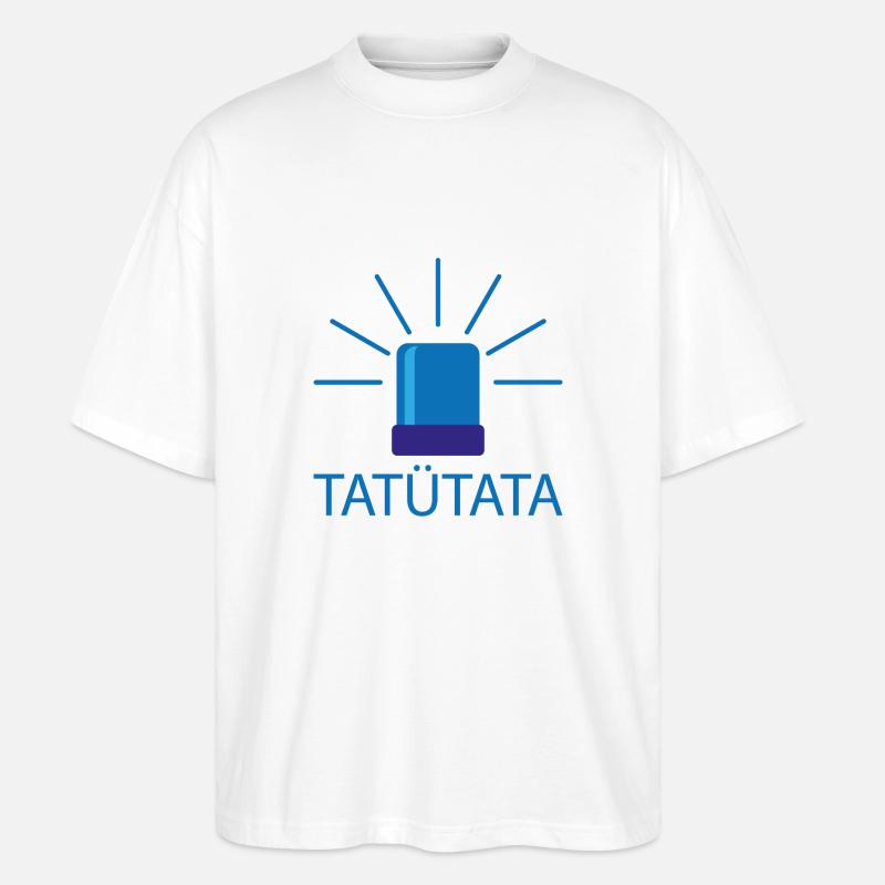 tatütata2 - Stanley/Stella Oversized Unisex Bio T-Shirt Blaster 2.0 - Weiß