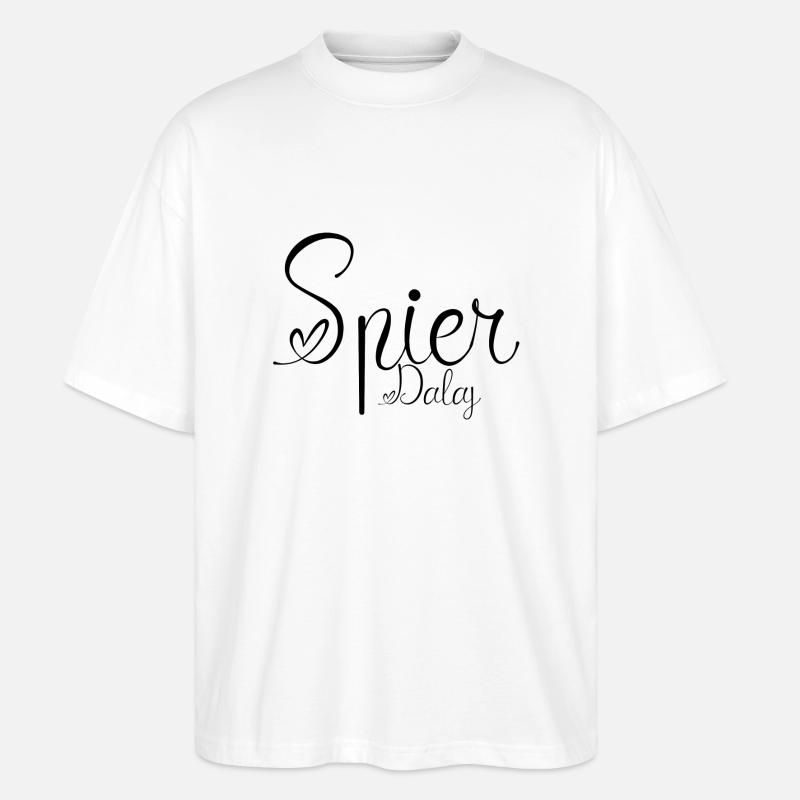 Spirda Polnisch - Stanley/Stella Oversized Unisex Bio T-Shirt Blaster 2.0 - Weiß