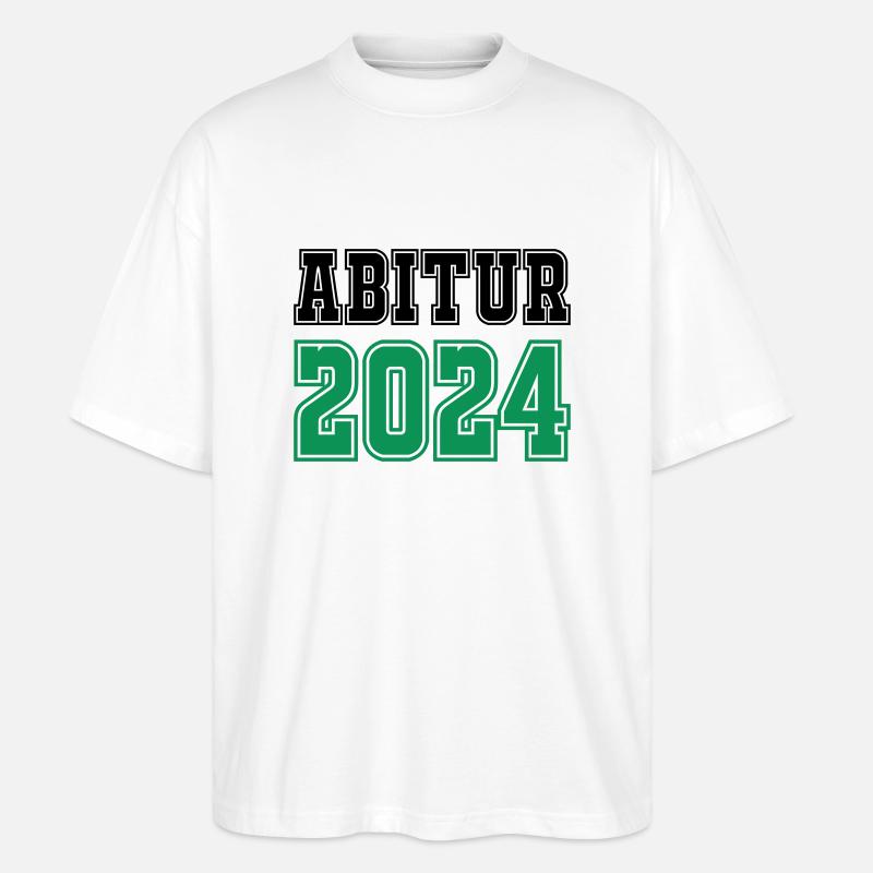 abitur 2024 - Stanley/Stella Oversized Unisex Bio T-Shirt Blaster 2.0 - Weiß