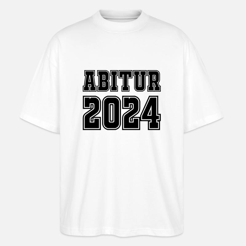 abitur 2024 - Stanley/Stella Oversized Unisex Bio T-Shirt Blaster 2.0 - Weiß