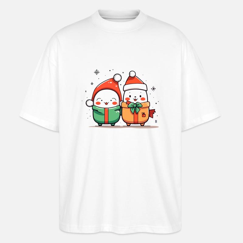 Weihnachtsfreunde - Stanley/Stella Oversized Unisex Bio T-Shirt Blaster 2.0 - Weiß