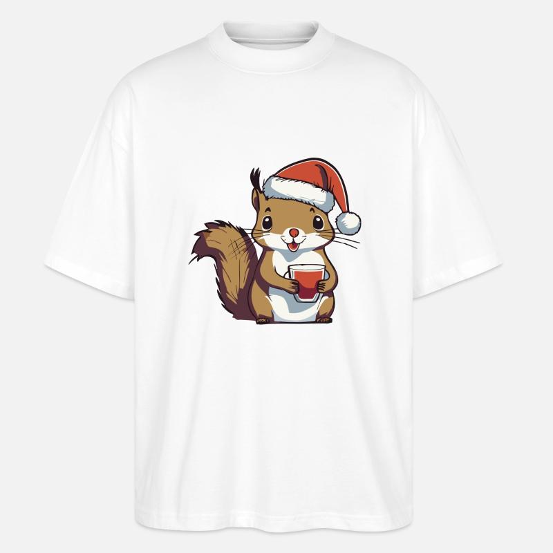 Glühhörnchen 1 - Stanley/Stella Oversized Unisex Bio T-Shirt Blaster 2.0 - Weiß
