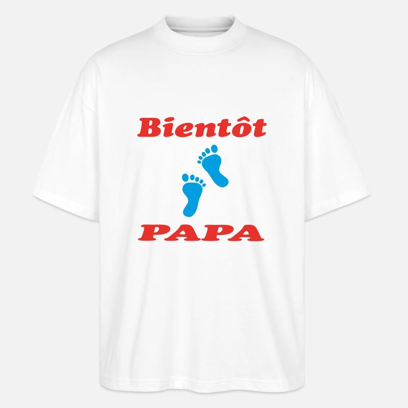 BALD VATER - Stanley/Stella Oversized Unisex Bio T-Shirt Blaster 2.0 - Weiß