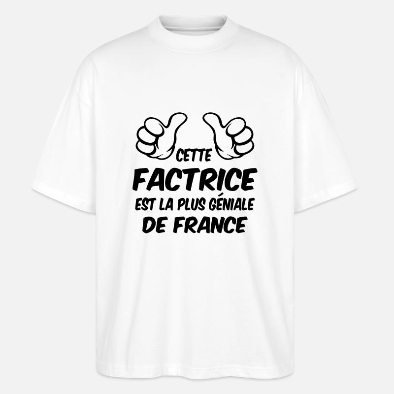 MEILLEURE FACTRICE - T-shirt bio Blaster 2.0 coupe oversize Stanley/Stella Unisexe - blanc